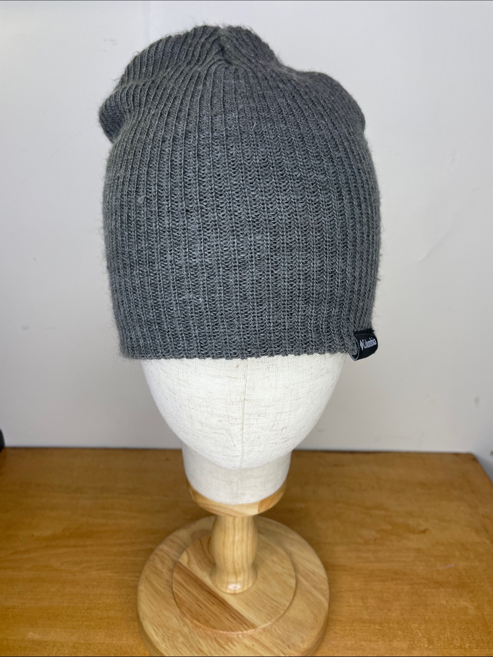 Columbia Charcoal Ribbed Knit Beanie